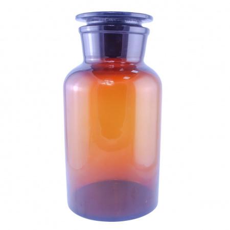 Склянка (штанглас), 5000 мл, темное стекло, с притёртой пробкой, широкое горло - В наличии