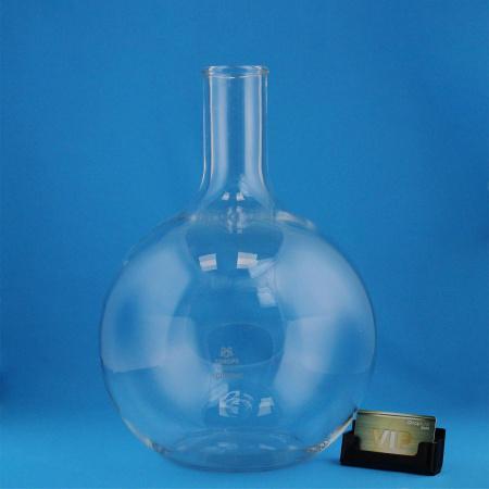 Колба плоскодонная 5drops П-2-10000, 10 000 мл, стекло Boro 3.3, без шлифа