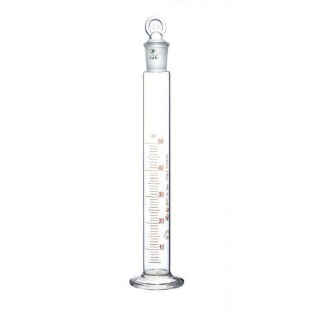 Цилиндр мерный 2-250-2, 250 мл, со стеклянным основанием, с пришлифованной пробкой - В наличии
