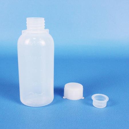 Бутылка, 125 мл, ПЭ, узкое горло, градуированная, Lamaplast Бутылка, 125 мл, ПЭ, узкое горло, градуированная, Lamaplast