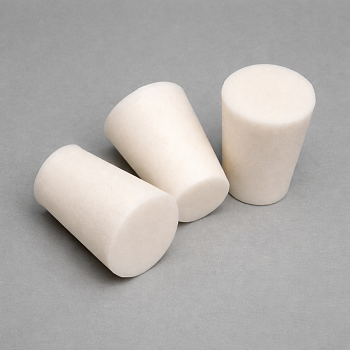 Пробка силиконовая №12, конусная, 16/10, высота 20 мм, 100 шт/упак
