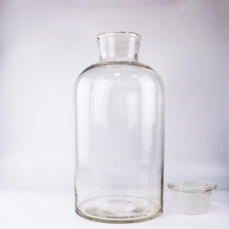 Склянка (штанглас) 5drops, 20000 мл, светлое стекло, с притёртой пробкой, широкое горло