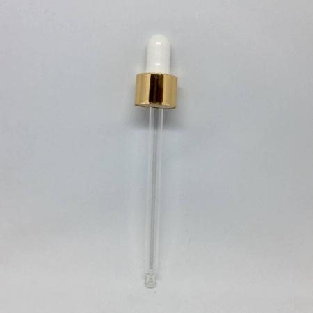 Крышка для капельных флаконов 50 мл, горло G18, с пипеткой, в алюмин., корпусе, глянцевая, 1260 шт/упак