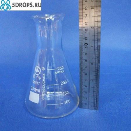 Колба коническая (Эрленмейера) КН-2-100-18, 100 мл, горло 18 мм, без шлифа