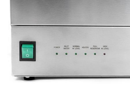 Медицинский аквадистиллятор 4 л/ч, нержавеющая сталь, сборник на 8 литров, с рег. удост-ем.,