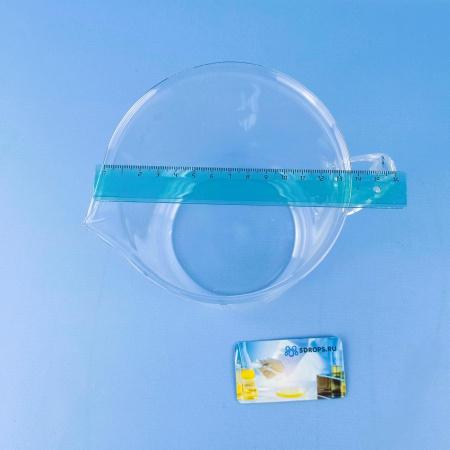 Стакан лабораторный со стеклянной ручкой 5drops В-1-2000, 2000 мл, стекло Boro 3.3, градуированный