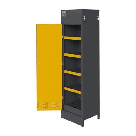 Шкаф ЛВЖ, 530x450x1950 мм, для хранения химических реактивов, металл., корпус, со встроенным фильтром - Под заказ