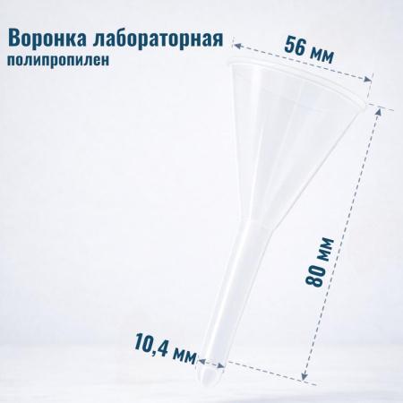 Воронка лабораторная, диаметр 56 мм, полипропилен - В наличии