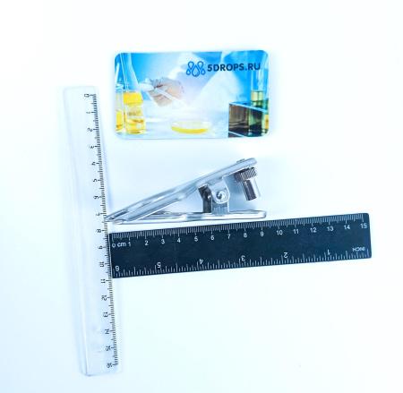 Клипса металлическая на сферические шлифы 35 мм Клипса металлическая на сферические шлифы 35 мм