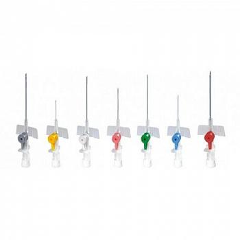 Катетер внутривенный G-26 0,6x19 мм с доп.портом и крыльями,стерильный СК-FLON, упаковка 100 шт