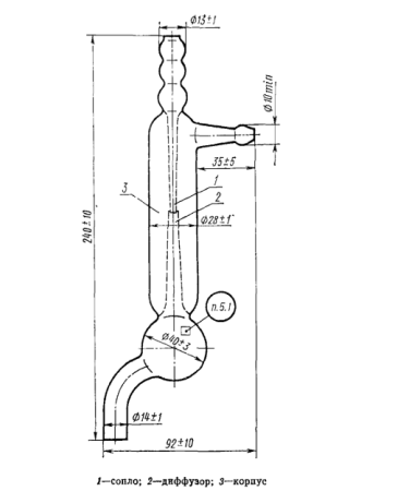 Стеклянный водоструйный насос повышенной мощности