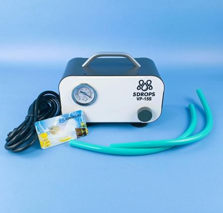 Безмасляный диафрагменный насос 5drops-VP-15S (с регулировкой мощности), 15 л/мин