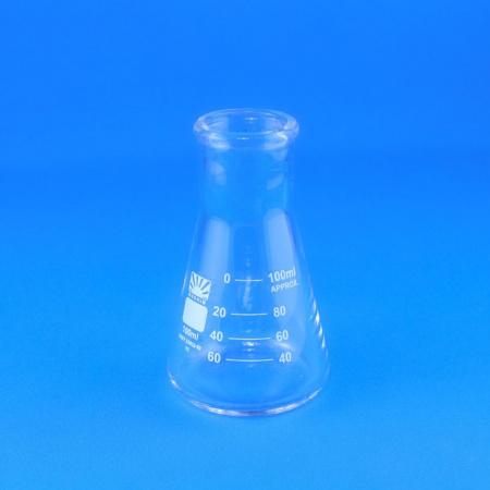 Колба коническая (Эрленмейера) КН-2-100-34, 100 мл, горло 34 мм, без шлифа - В наличии