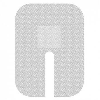 Лейкопластырь фиксирующий, на нетканой основе, 6*8 см, с впитывающей подушечкой, 50 шт/упак, для фиксации кататеров, с разрезом