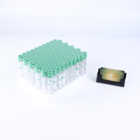 Пробирки вакуумные с натрий гепарином и гелем 8 мл, 16х100 мм, 100 шт, пластик, для исследования плазмы, Puth