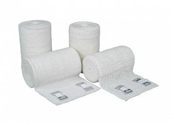 Бинт эластичный компрессионный, 4 м х 10 см, с застежкой, 5 шт/упак Бинт эластичный компрессионный, 4 м х 10 см, с застежкой, 5 шт/упак