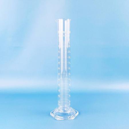 Цилиндр мерный 5drops 1-250-2, 250 мл, с носиком, стекло, градуированный, со стеклянным шестиугольным основанием - В наличии