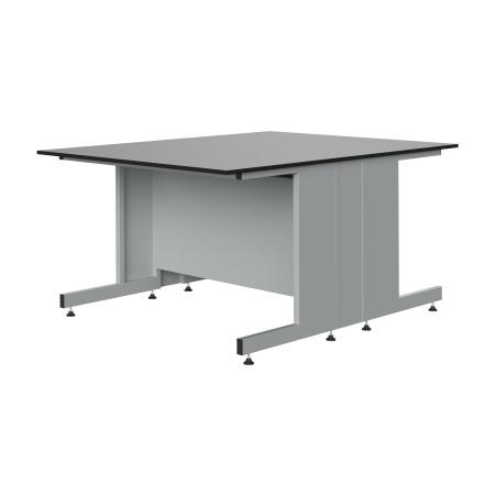 Стол 1200x1500x750, столешница из HPL-пластика, метал., каркас, островной - Под заказ