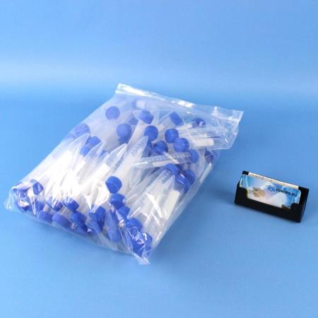 Пробирка коническая 15 мл, 17х121 мм, п/п, нестерил., с град-ой., с винт., крышкой и этикеткой, M.Med, 100 шт/упак