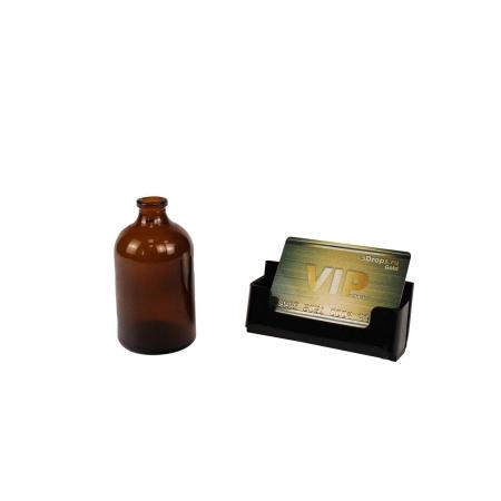 Флакон инъекционный 5drops-ФП-100, 100 мл, темное стекло, гладк., горло G20, 63 шт/упак