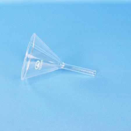 Воронка лабораторная, диаметр 100 мм, стекло, без шлифа