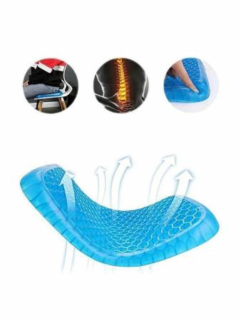 Автомобильная ортопедическая гелевая подушка на сиденье "OrthoGel Pad" (подарок)