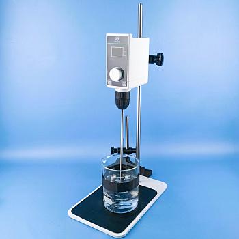 Верхнеприводная мешалка 5drops-OSS-30, с цифровым дисплеем, до 20 литров, с фиксатором посуды, максимальная вязкость 16000 Мпа