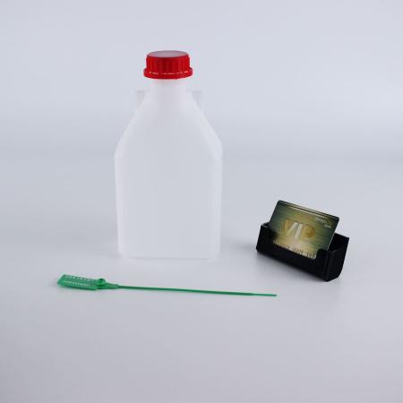 Бутыль для отбора проб нефти 1 л, ПНД, с крышкой с прокладкой и пломбой, 1 шт