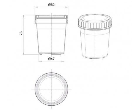 Контейнеры стерильные лабораторные для взятия проб, 120 мл, упаковка 300 шт