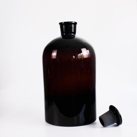 Склянка (штанглас) 5drops, 20000 мл, темное стекло, с притёртой пробкой, узкое горло