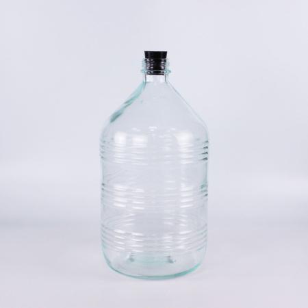 Стеклянная бутыль СССР, 15 л, рифленая, 1 шт