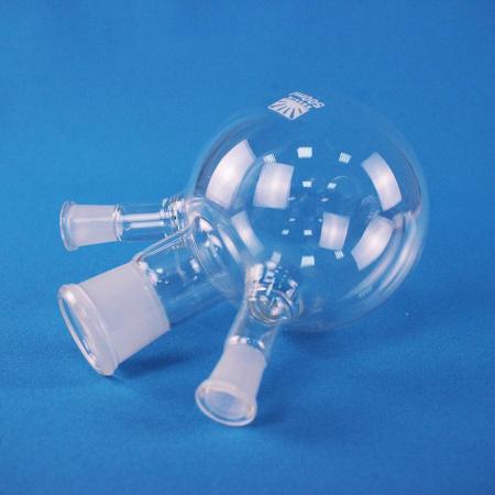 Колба трехгорлая КГУ-3-1-500, 500 мл, шлифы 29/32-14/23-14/23