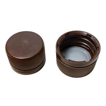 Крышка для сиропных флаконов, горло G28, пп, с кпв, коричневая
