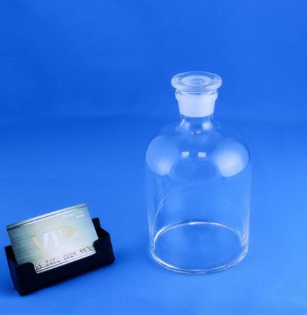Склянка (штанглас) 5drops, 1000 мл, светлое стекло, с притёртой пробкой, узкое горло