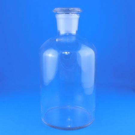 Склянка для реактивов, 1000 мл, светлое стекло, с притёртой пробкой, узкое горло Склянка для реактивов, 1000 мл, светлое стекло, с притёртой пробкой, узкое горло - В наличии