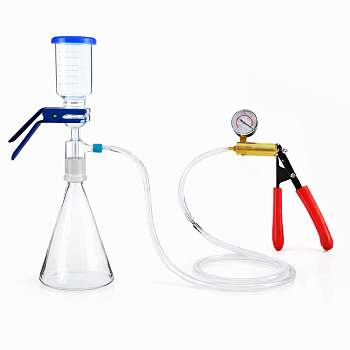 Система вакуумной фильтрации 5Drops - "MicroFiltr" на 2000 мл + ручной насос, 0 - 30 PSI