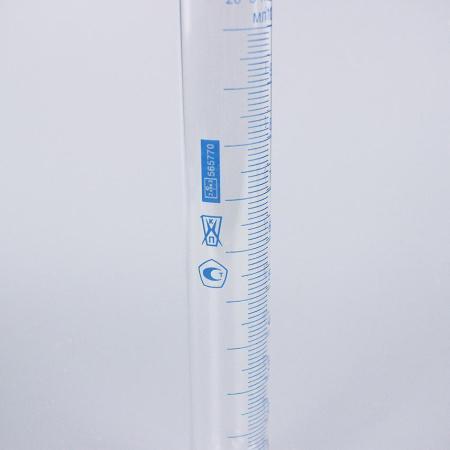 Цилиндр мерный 1-100-2, 100 мл, со стеклянным основанием, с носиком, (ГОСТ 1770-74)