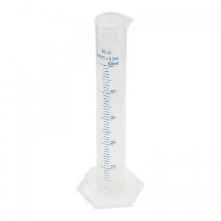Цилиндр мерный, 50 мл, синяя шкала, полипропилен - В наличии