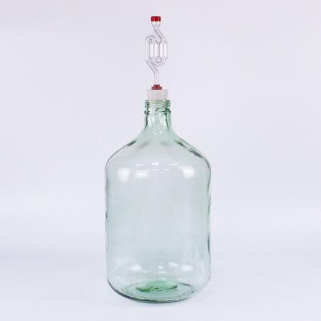 Стеклянная бутыль СССР, 10 л Зеленая