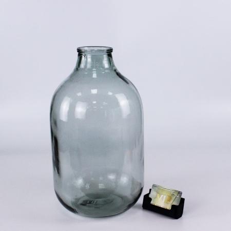 Банка стеклянная, 10 литров винная "Белая лоза" с гладким горлом