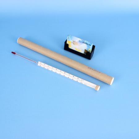 Термометр СП-2П (0…+100)°С - 220/100 ц.д.1., керосин, (ГОСТ 28498-90)