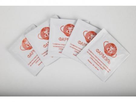 Салфетка спиртовая 3,0 х 6,0 см. для инъекций, этиловый спирт 300 шт уп.