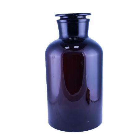 Склянка (штанглас) 5drops, 10000 мл, темное стекло, с притёртой пробкой, широкое горло - В наличии