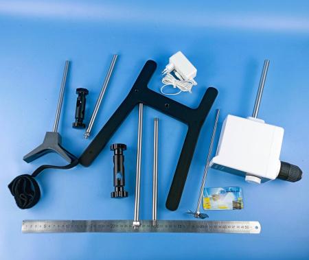 Верхнеприводная мешалка 5drops-OS-10, до 10 литров, с фиксатором посуды, максимальная вязкость 10000 Мпа