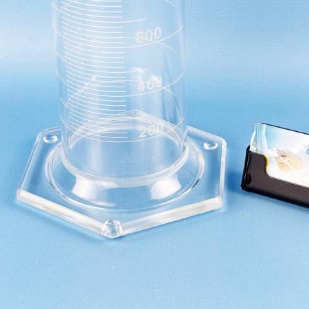 Цилиндр мерный 5drops 1-2000-2, 2000 мл, с носиком, стекло, градуированный, со стеклянным шестиугольным основанием