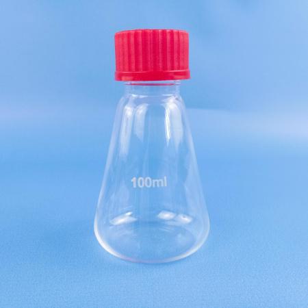 Колба коническая, 100 мл, стекло, с навинч. п/п крышкой - В наличии