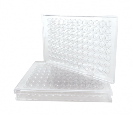 Планшет для ИФА 96 лунок, "П"- образн.дно, с крышкой, п/с, нестерильный, 10 шт/упак, Россия - В наличии
