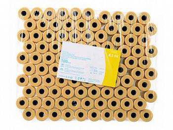 Пробирки вакуумные пластиковые для получения сыворотки и ее хранения, с клот-активатором и разделительным гелем, 4 мл 13х75, упаковка 100 шт Пробирки вакуумные пластиковые для получения сыворотки и ее хранения, с клот-активатором и разделительным гелем, 4 мл 13х75, упаковка 100 шт