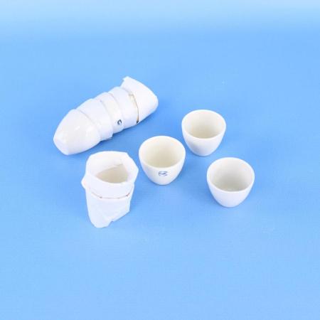 Тигель Н № 4, низкий, 25 мл, диаметр 45 мм, высота 35 мм, 10 шт/упак, ГОСТ 9147-80