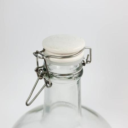 Бутыль 3,4л "Ретро" Прозрачная  с бугельной крышкой